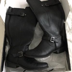 G by Guess black riding boots (wide calf)